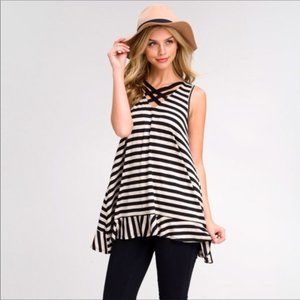 2-Pack Black Striped Tank